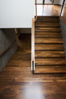 Modern Hardwood Staircase