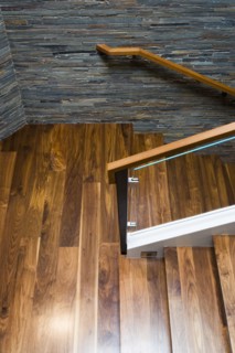 Modern Hardwood Staircase