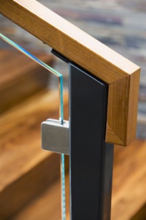 Detail of Modern Stairway Railing