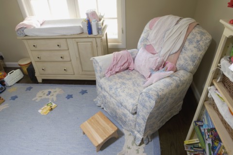Interior detail of a baby room