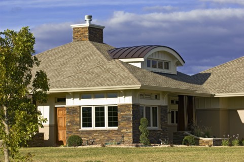 Unique dormer design with custom home