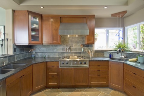 Interior of traditional kitchen