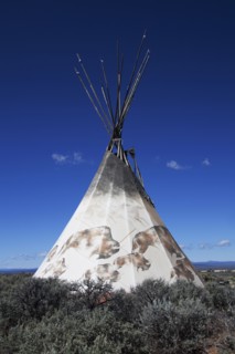 Teepee in remote field