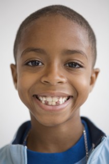 Close up of African boy