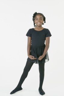 African girl in ballet outfit