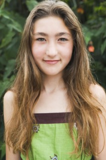 Mixed Race girl with long hair