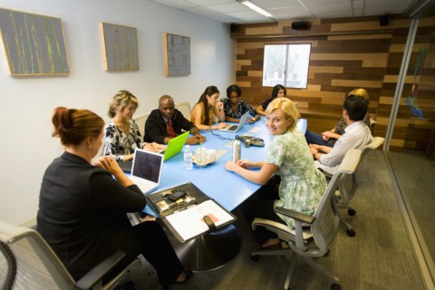 Business people having meeting in conference room