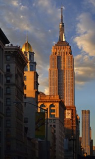 Skyscrapers and blue sky