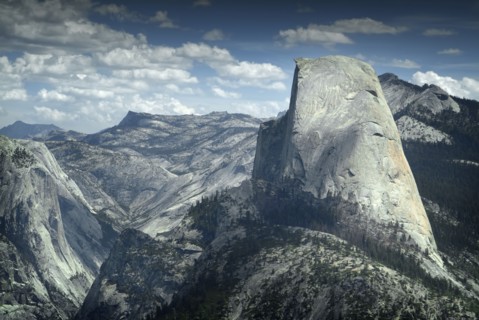 Boulder overlooking Yosemite