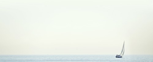 Sailboat in still water