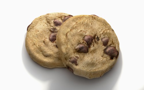 Close up of chocolate chip cookies