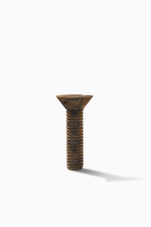 Close up of rusting screw