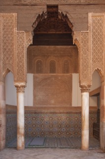 Ornate arches in doorway