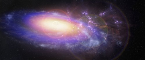 Galaxy in outer space