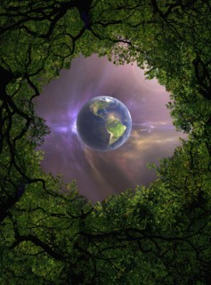 Low angle view of Earth