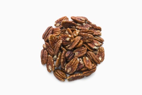 Pile of pecans in shape of a circle