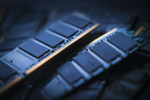 Pile of RAM modules