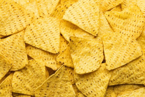 Pile of tortilla chips