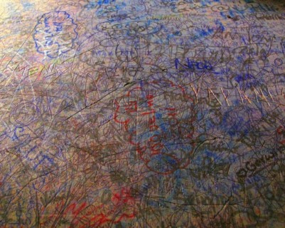 Graffiti on wall