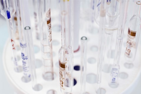 Test tubes in rack