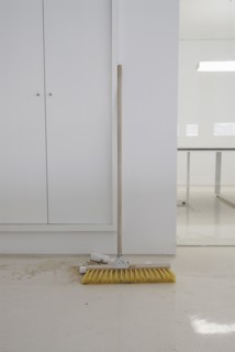 Broom in office