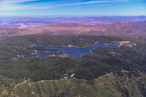 Aerial view of Lake Arrowhead