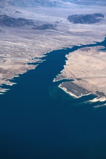 Aerial view of Lake Mohave