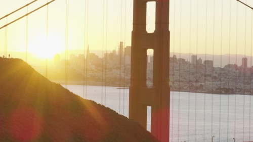 Bridge at sunset