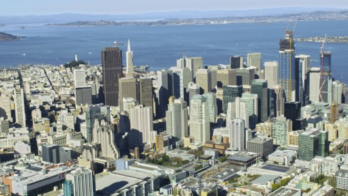 Aerial view of cityscape