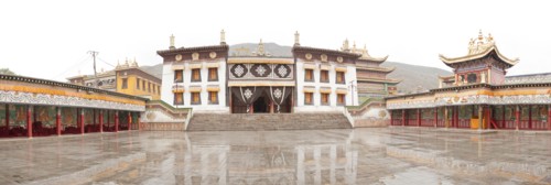 Panoramic view of traditional Chinese building