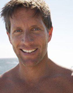 Smiling man at beach