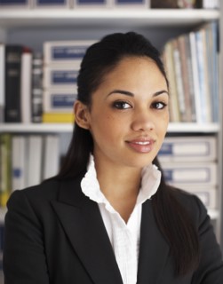 Smiling businesswoman