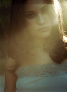 Woman in sunlight