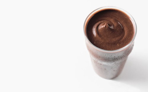 Chocolate ice cream shake