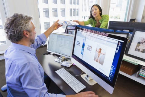 Business people working together in office