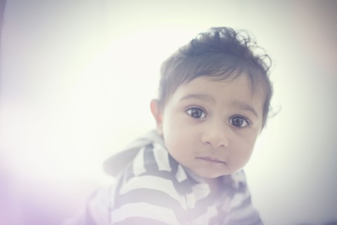 Portrait of Indian baby boy