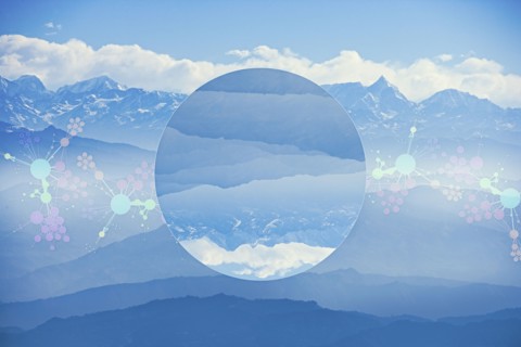 Glitch effect in sky