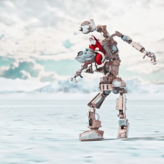 Santa steering robot