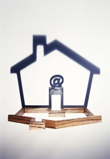 House shape with at-symbol