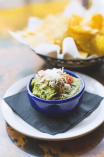 Guacamole and tortilla chips