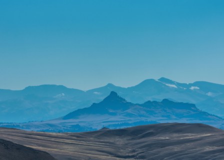 Silhouette of mountains