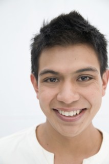 Smiling Hispanic man