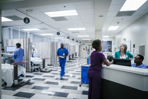 Doctors and nurses in hospital