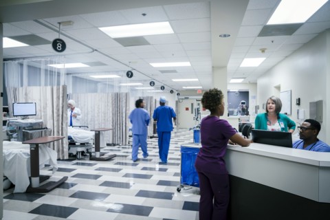 Doctors and nurses in hospital