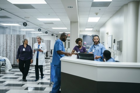 Doctors and nurses in hospital