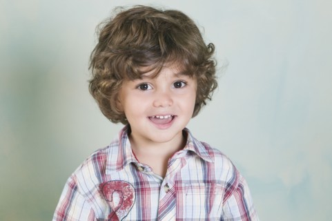 Portrait of Hispanic boy