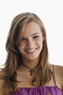 Smiling Hispanic girl