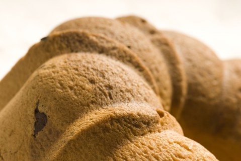 Close up of bundt cake