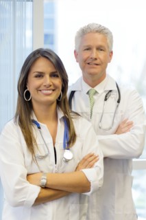 Doctors standing with arms crossed