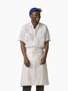African man wearing cook's uniform